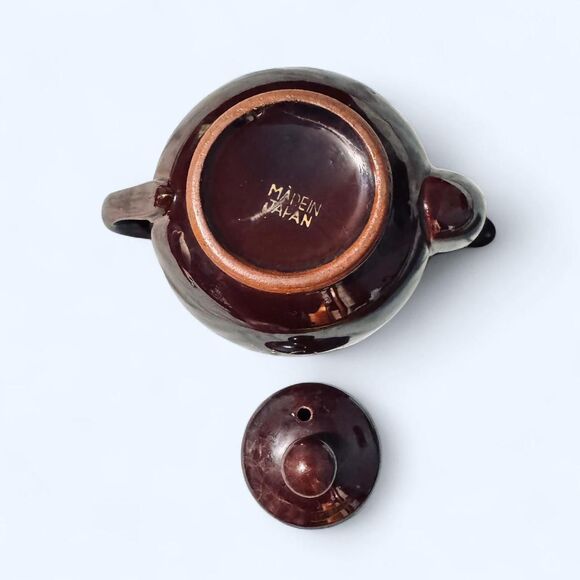 Vintage Brown Betty Redware teapot Boho and Cottage Vibes - Picture 5 of 8